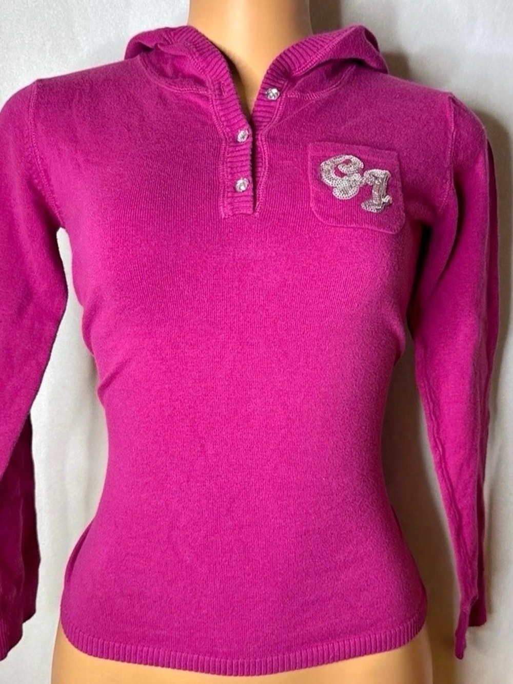 Guess Pink Hooded Sweater